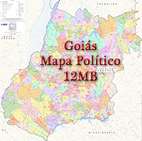 Mapa Politico Goias