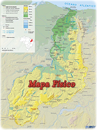 Mapa Físico Piaui