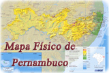 Mapa fisico Pernambuco