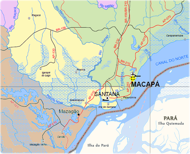 Mapa de Macapa