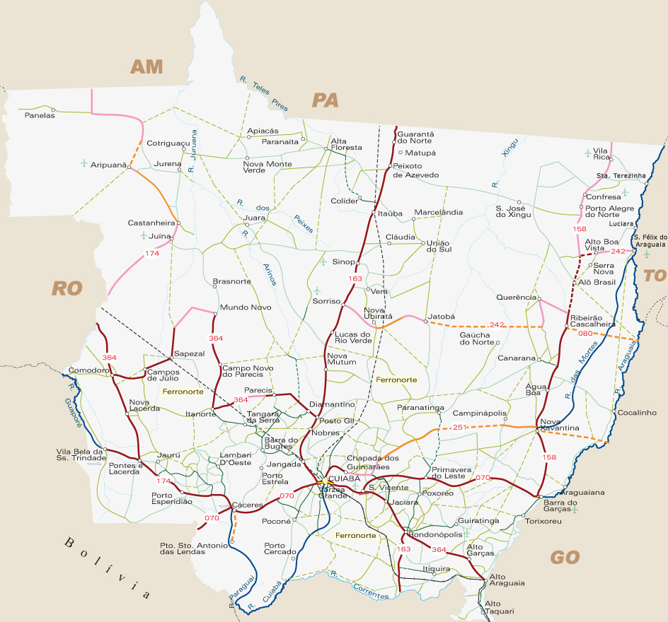 Mapa Mato Grosso