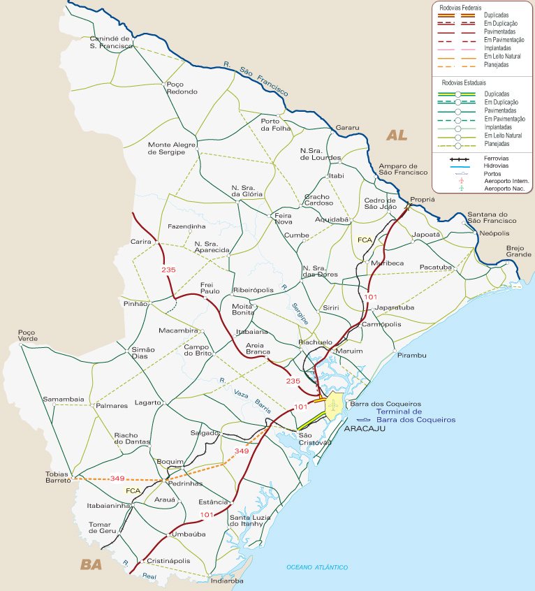 Mapa Sergipe