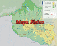 Mapa geografico Rondonia