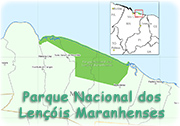 Mapa Lencois Maranhenses