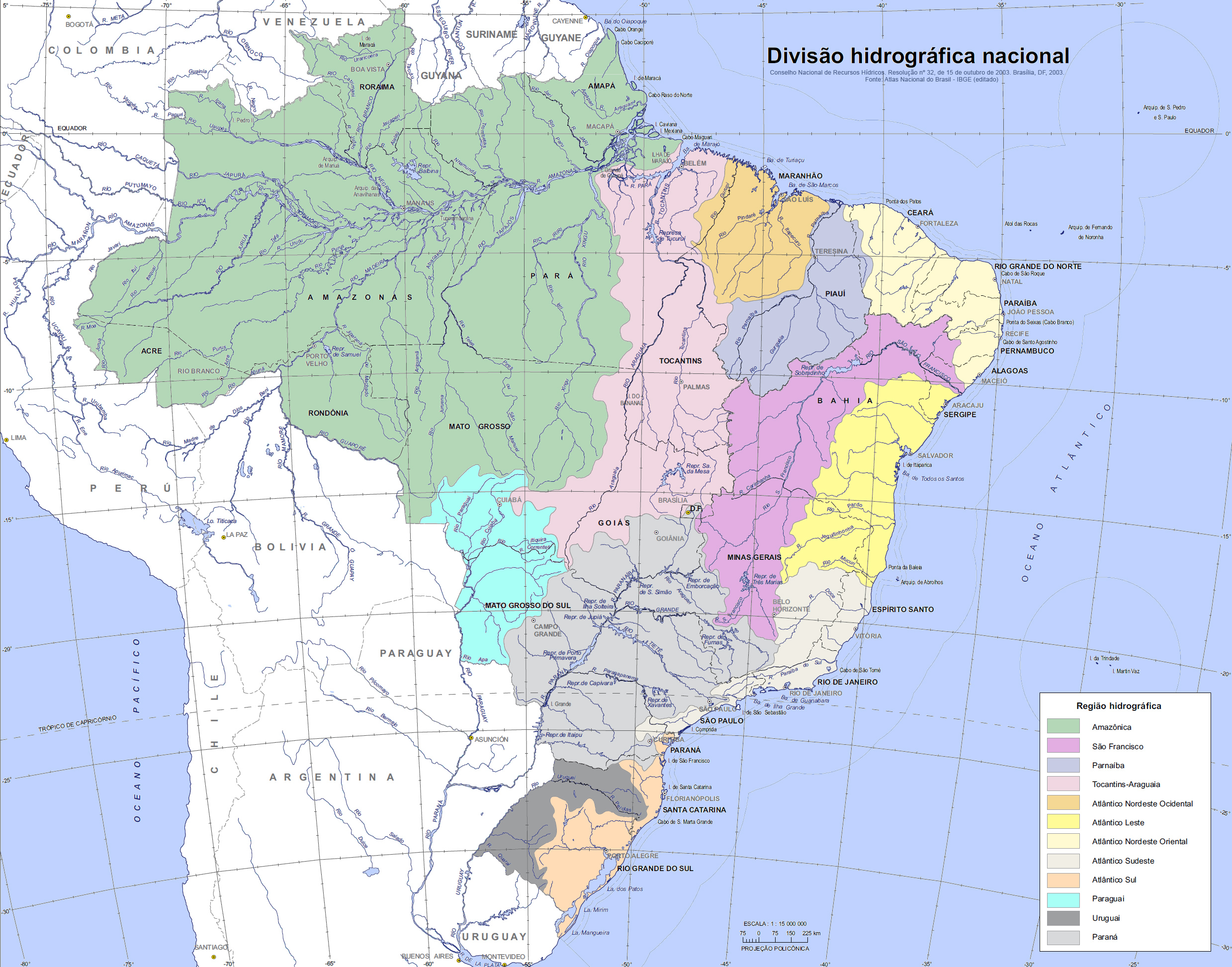 Divisão Hidrográfica Brasil