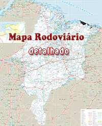 Mapa rodoviario Maranhão