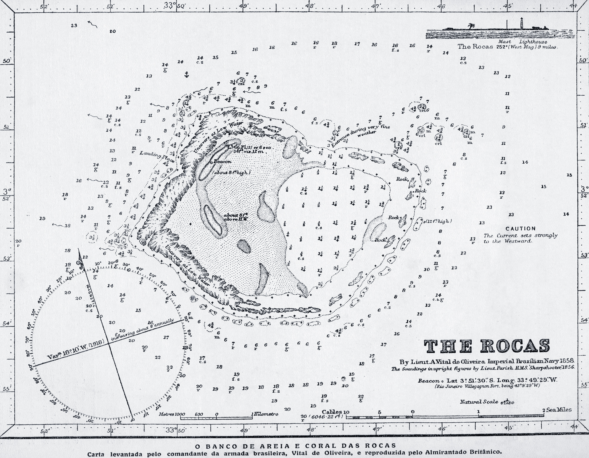 Mapa Atol das Rocas