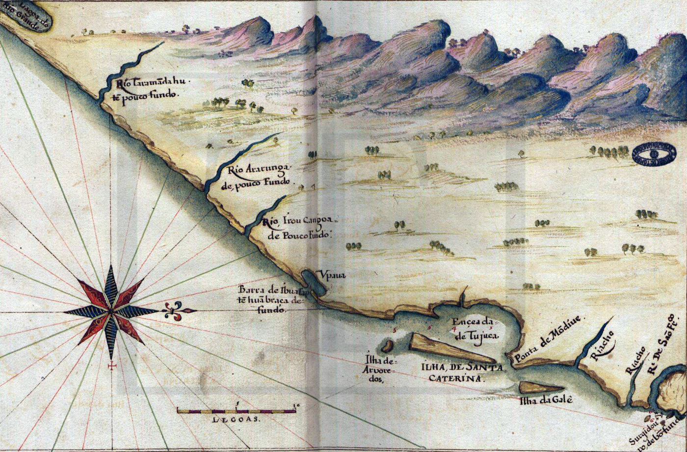 Mapa antigo Santa Catarina